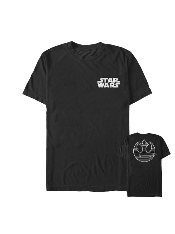 Men's Star Wars The Last Jedi Rebel Emblem Streak Graphic Tee Black 4X Large