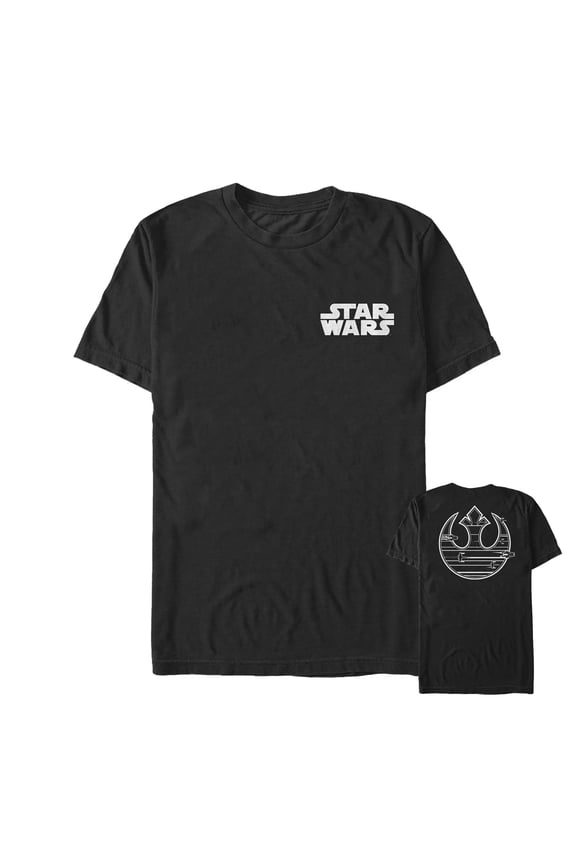 Men's Star Wars The Last Jedi Rebel Emblem Streak Graphic Tee Black Medium