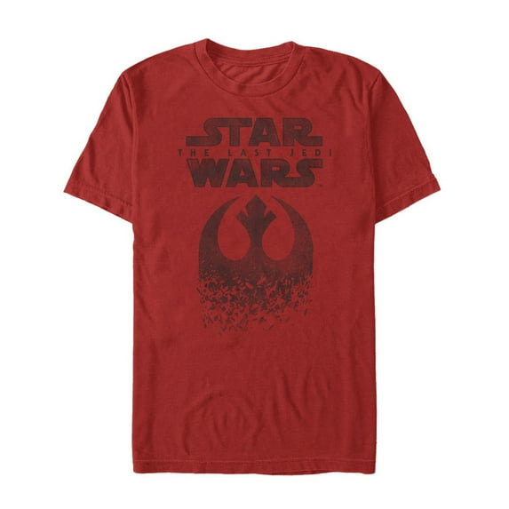 Men's Star Wars The Last Jedi Rebel Logo Fleck Graphic Tee Red Medium