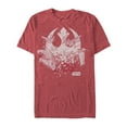 thumbnail image 1 of Men's Star Wars The Last Jedi Rebel Ship Splinter  Graphic Tee Red Heather Small, 1 of 4