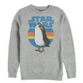 thumbnail image 1 of Men's Star Wars The Last Jedi Retro Porg  Sweatshirt Athletic Heather Large, 1 of 3