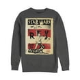 thumbnail image 1 of Men's Star Wars The Last Jedi Rey Join Poster  Sweatshirt Charcoal Heather Medium, 1 of 3