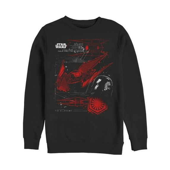 Men's Star Wars The Last Jedi TIE Silencer Sweatshirt Black Medium