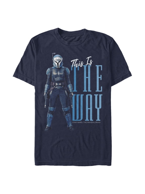 Men's Star Wars: The Mandalorian Bo-Katan This Is The Way Graphic Tee Navy Blue X Large