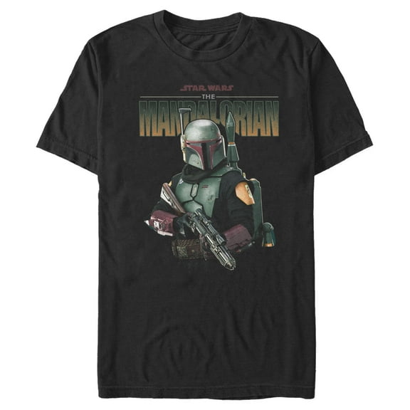 Men's Star Wars: The Mandalorian Boba Fett Armored Up  Graphic Tee Black 2X Large