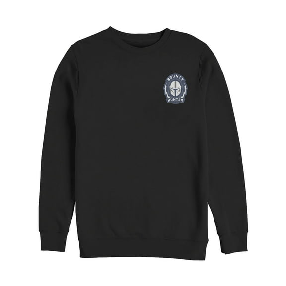 Men's Star Wars: The Mandalorian Bounty Hunter Badge  Sweatshirt Black Medium