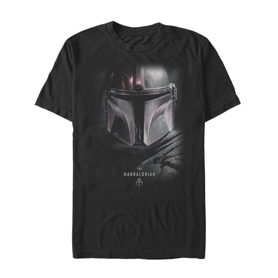 Men's Star Wars: The Mandalorian Bounty Hunter Shadow Graphic Tee Black 3X Large
