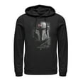 thumbnail image 1 of Men's Star Wars: The Mandalorian Bounty Hunter Shadow Pull Over Hoodie Black 2X Large, 1 of 4