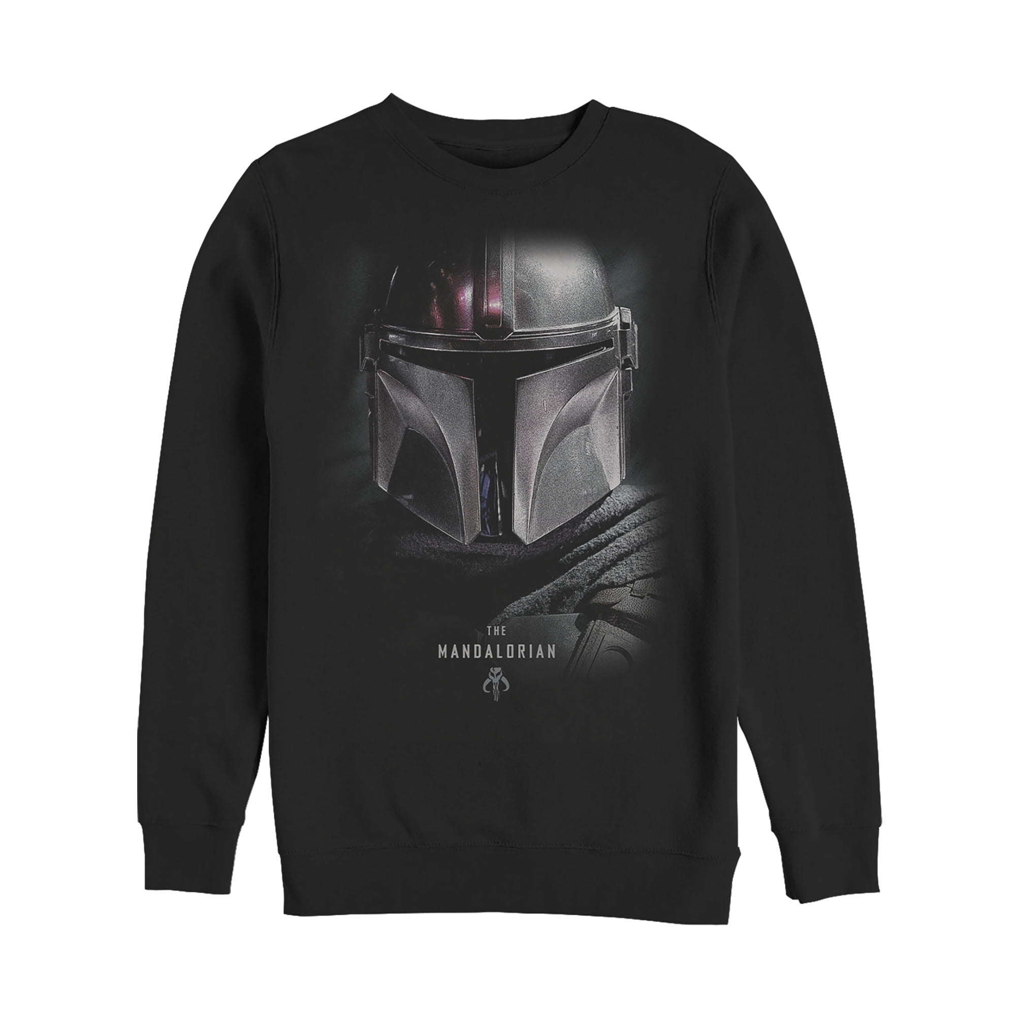 Men's Star Wars: The Mandalorian Bounty Hunter Shadow Sweatshirt Black X  Large