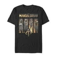 thumbnail image 1 of Men's Star Wars: The Mandalorian Character Panel  Graphic Tee Black 4X Large, 1 of 5