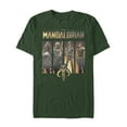 thumbnail image 1 of Men's Star Wars: The Mandalorian Character Panel  Graphic Tee Dark Green 3X Large, 1 of 4