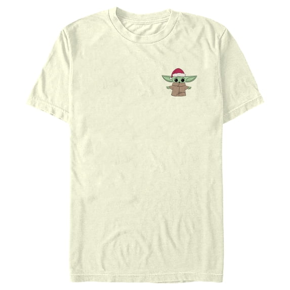 Men's Star Wars: The Mandalorian Christmas Small Santa Grogu Graphic Tee
