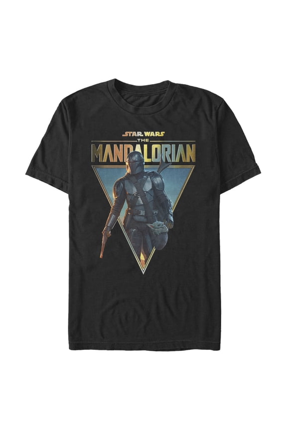 Men's Star Wars: The Mandalorian Clan of Two Graphic Tee Black Medium