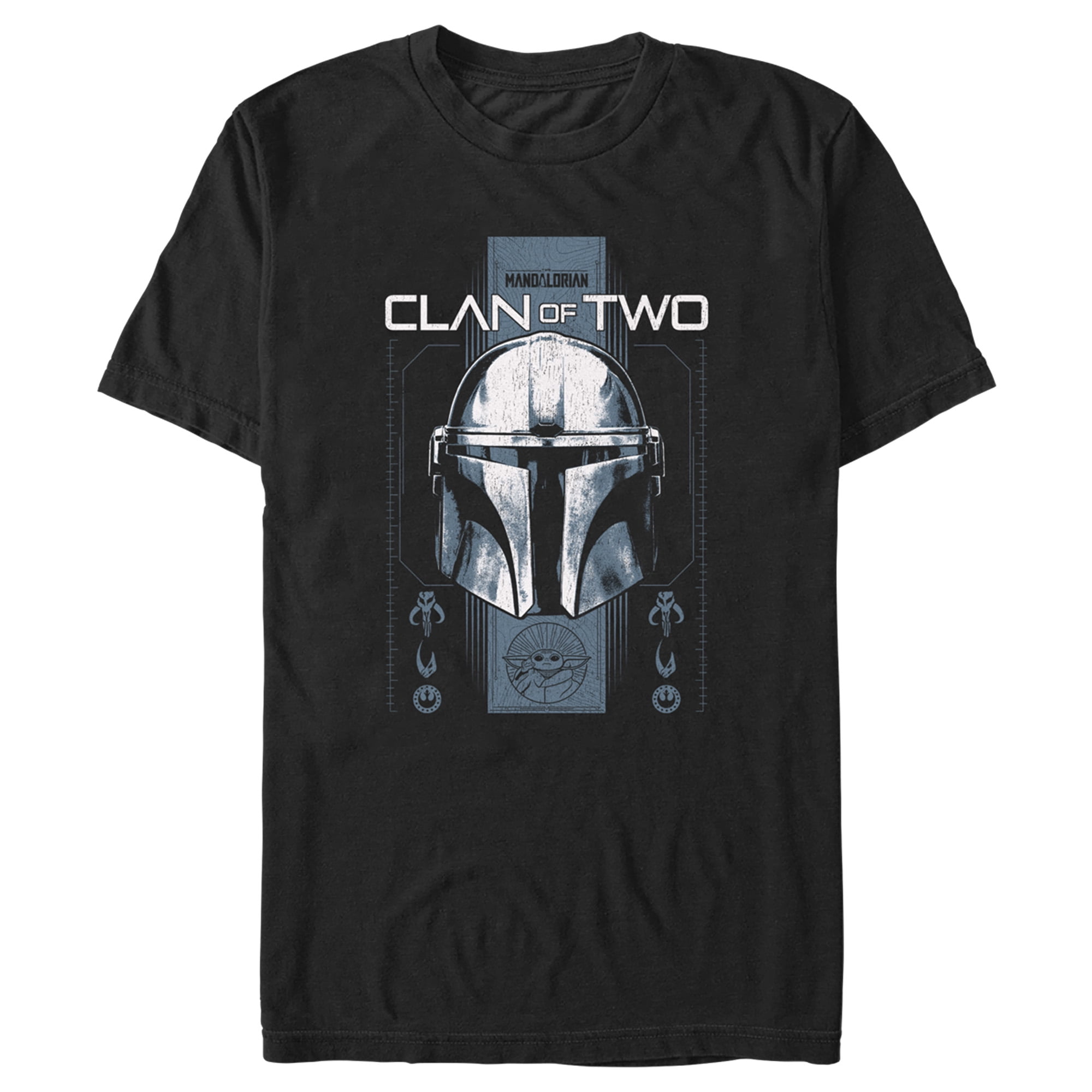 Men's Star Wars: The Mandalorian Clan of Two Helmet Graphic Tee