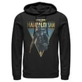 thumbnail image 1 of Men's Star Wars: The Mandalorian Clan of Two Pull Over Hoodie Black Medium, 1 of 4