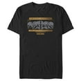 thumbnail image 1 of Men's Star Wars: The Mandalorian Creed Stylized Helmets Graphic Tee Black Small, 1 of 5