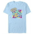 thumbnail image 1 of Men's Star Wars: The Mandalorian Cute Grogu Colorful Graphic Tee Light Blue Medium, 1 of 4