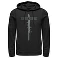 thumbnail image 1 of Men's Star Wars: The Mandalorian Darksaber Katakana  Pull Over Hoodie Black 2X Large, 1 of 4