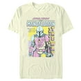 thumbnail image 1 of Men's Star Wars: The Mandalorian Din Djarin Colorful Comic Book Cover Graphic Tee Beige 2X Large, 1 of 4