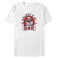 thumbnail image 1 of Men's Star Wars: The Mandalorian Din Djarin Galaxy's #1 Dad Tattoo  Graphic Tee White X Large, 1 of 5