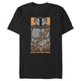 thumbnail image 1 of Men's Star Wars: The Mandalorian Din Djarin Galaxy's Best Bounty Hunter  Graphic Tee Black Large, 1 of 5
