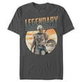 thumbnail image 1 of Men's Star Wars: The Mandalorian Din Djarin and Grogu Legendary Dad  Graphic Tee Charcoal Small, 1 of 5