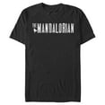 thumbnail image 1 of Men's Star Wars: The Mandalorian Distressed Title Logo Graphic Tee Black X Large, 1 of 4