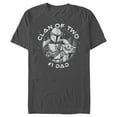 thumbnail image 1 of Men's Star Wars: The Mandalorian Father's Day Grogu and Mando Clan of Two  Graphic Tee Charcoal Small, 1 of 5