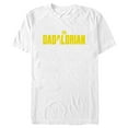 thumbnail image 1 of Men's Star Wars: The Mandalorian Father's Day The Dadalorian Logo Graphic Tee White Medium, 1 of 5