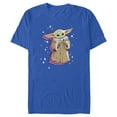 thumbnail image 1 of Men's Star Wars: The Mandalorian Fourth of July Grogu Graphic Tee Royal Blue Large, 1 of 5