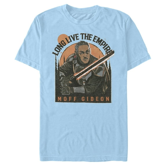 Men's Star Wars: The Mandalorian Gideon Imperial Remnant Graphic Tee Light Blue X Large