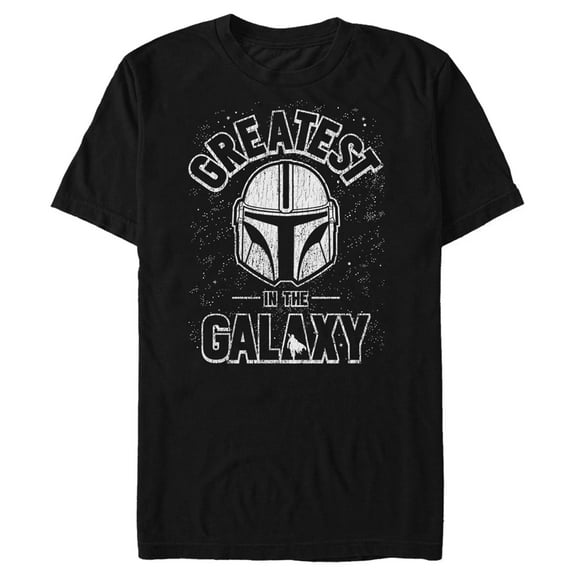 Men's Star Wars: The Mandalorian Greatest Mando in the Galaxy  Graphic Tee Black 3X Large