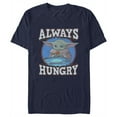 thumbnail image 1 of Men's Star Wars: The Mandalorian Grogu Always Hungry Graphic Tee Navy Blue Small, 1 of 5