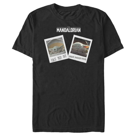 Men's Star Wars: The Mandalorian Grogu Firsts Portraits  Graphic Tee Black Medium