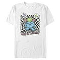 thumbnail image 1 of Men's Star Wars: The Mandalorian Grogu Frog Dream Checkerboard Graphic Tee White Medium, 1 of 5