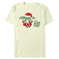 thumbnail image 1 of Men's Star Wars: The Mandalorian Grogu Frog Present Graphic Tee Beige Small, 1 of 4
