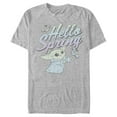 thumbnail image 1 of Men's Star Wars: The Mandalorian Grogu Hello Spring Graphic Tee Athletic Heather 3X Large, 1 of 5