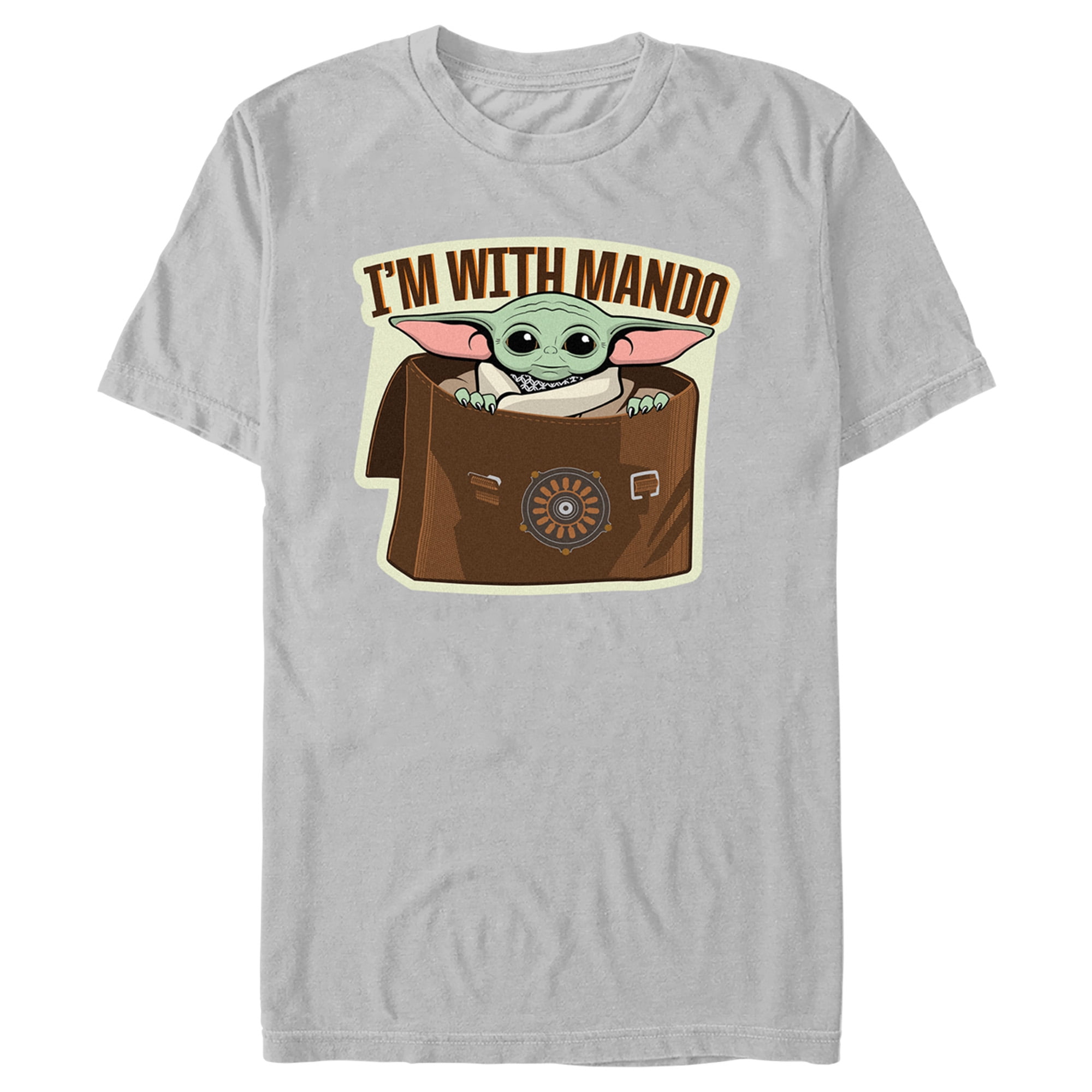 Men's Star Wars: The Mandalorian Grogu I'm with Mando Graphic Tee ...