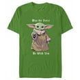 thumbnail image 1 of Men's Star Wars: The Mandalorian Grogu May the Force be With You Graphic Tee Kelly Green 3X Large, 1 of 5