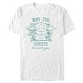 thumbnail image 1 of Men's Star Wars: The Mandalorian Grogu May the Fourth Be With You  Graphic Tee White Small, 1 of 5