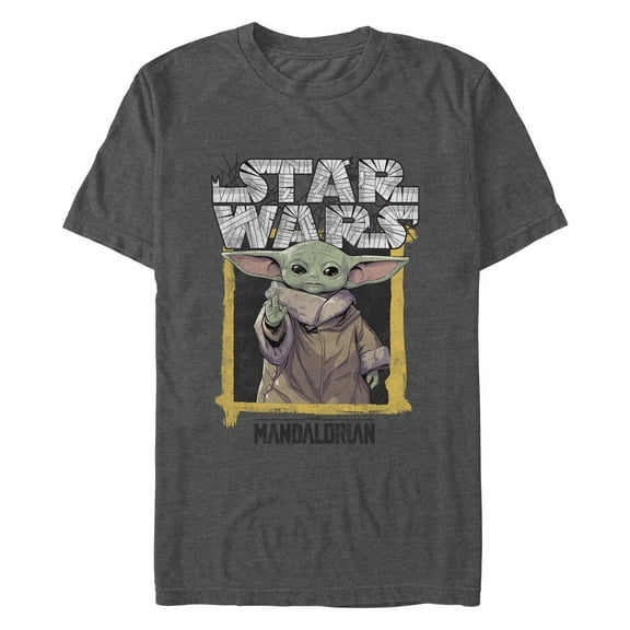 Men's Star Wars: The Mandalorian Grogu Mummy Logo Graphic T-Shirt