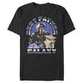thumbnail image 1 of Men's Star Wars: The Mandalorian Grogu and Din Djarin Best Father in the Galaxy  Graphic Tee Black / 2 Large, 1 of 5