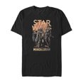 thumbnail image 1 of Men's Star Wars: The Mandalorian Grunge Character Graphic Tee Black Medium, 1 of 4