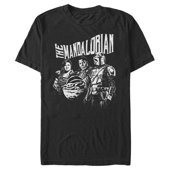 Men's Star Wars: The Mandalorian Guild on Assignment Graphic Tee Black Large