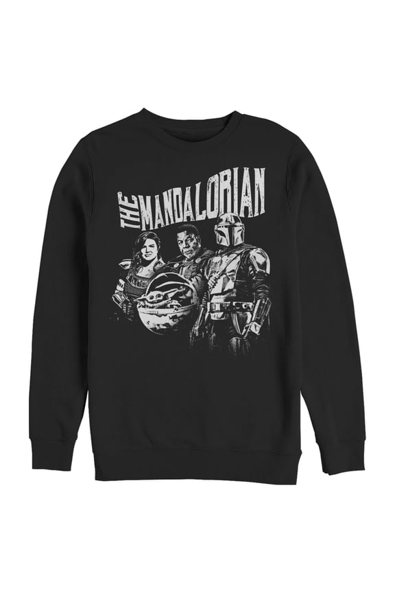 Men's Star Wars: The Mandalorian Guild on Assignment Sweatshirt Black 2X Large
