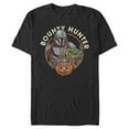 thumbnail image 1 of Men's Star Wars: The Mandalorian Halloween Candy Bounty Hunter Din Djarin and Grogu  Graphic Tee Black Small, 1 of 5