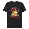 thumbnail image 1 of Men's Star Wars: The Mandalorian Halloween Grogu Big Treats  Graphic Tee Black Small, 1 of 5