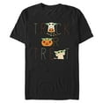 thumbnail image 1 of Men's Star Wars: The Mandalorian Halloween Grogu Trick or Treat  Graphic Tee Black X Large, 1 of 5