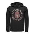 thumbnail image 1 of Men's Star Wars: The Mandalorian Helmet Stamp Pull Over Hoodie Black X Large, 1 of 4