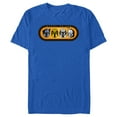 thumbnail image 1 of Men's Star Wars: The Mandalorian Helmets Badge Graphic Tee Royal Blue Small, 1 of 4